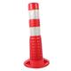 Cabilock Crash Column Warning Column Traffic Safety Cones Reflective Road Column Safety Bollard Post Cones for Parking Lot Traffic Cones Movable Fixed Column Barricade Cone Plastic Elastic