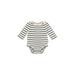Baby Gap Long Sleeve Onesie: Ivory Bottoms - Size 0-3 Month