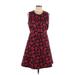 Maison Jules Casual Dress - Mini High Neck Sleeveless: Red Dresses - Women's Size 10