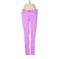 J.Crew Jeans - Mid/Reg Rise: Purple Bottoms - Women's Size 25 - Light Wash