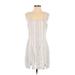 Forever 21 Casual Dress - A-Line Square Sleeveless: White Print Dresses - Women's Size Medium