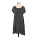 Old Navy Casual Dress - A-Line Scoop Neck Short sleeves: Black Print Dresses - Women's Size Small