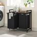 Underyr Wood Laundry Hamper w/ Handles Wood in Brown | 28.4 H x 28.8 W x 13 D in | Wayfair hamper-408