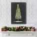 The Holiday Aisle® Christmas Glow II Premium Gallery Wrapped Canvas - Ready To Hang Metal in Black/Green | 48" H x 32" W x 1.5" D | Wayfair