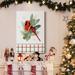 The Holiday Aisle® Winter Visitor Collection B Premium Gallery Wrapped Canvas - Ready To Hang Canvas in Black/Blue/Green | Wayfair