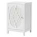 Latitude Run® Deyadira Nightstand in White Wood in Brown/White | 23.6 H x 14.9 W x 12.9 D in | Wayfair DC08042BC5C2416082DCC73933BE66C7