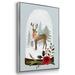 The Holiday Aisle® Snow Globe Village III-Framed Gallery Wrapped Canvas Canvas, Solid Wood in Brown/Gray/White | 41 H x 27 W x 1.5 D in | Wayfair