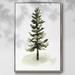 Winston Porter Watercolor Pine II Canvas, Solid Wood in Brown/Green | 41 H x 27 W x 1.5 D in | Wayfair AB87D54390AD482BBB0750C1E6D565B2