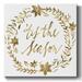 The Holiday Aisle® Golden Christmas I Canvas, Solid Wood in Black/Brown/White | 24 H x 24 W x 1.5 D in | Wayfair 2ACA5313F66B49AFB58E55A9778EBD41