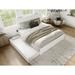 Red Barrel Studio® Jeinny Solid Wood Platform Bed Wood in White | 49 H x 78.8 W x 82.75 D in | Wayfair 3443D479AD0140FB8418F82943AC8F74