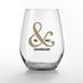 Ebern Designs Designs Direct Creative Group 15oz. Glass Stemless Wine Glass in Black/Yellow | 4.25 H in | Wayfair 23DE1C856E1B423088D26F9B2B19DA96