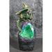 Trinx Jaylend Handmade Fantasy & Sci-fi Figurine/Sculpture Resin in Blue/Green/Red | 6.75 H x 3 W x 2.75 D in | Wayfair