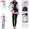 ANIMECC-Costume de Cosplay Lucy avec Perruque Tatouage Autocollant Chaussures Anime Cyberpunk