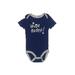 Cloud Island Short Sleeve Onesie: Blue Bottoms - Size 6-9 Month