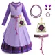 2024wish Asha costumes filles robe Halloween cosplay costumes Noël enfants habiller 2 - 12 ans fête