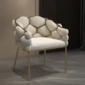 Chaises de salle à manger en lin vintage belles chaises européennes chaise de bureau blanche