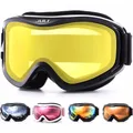 Lunettes de ski pour hommes femmes sports de neige d'hiver avec masque anti-buée à double lentille