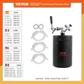 VEVOR Mini Spillatore di Birra Portatile Capacità 5L con Rubinetto Mini Fusto Nero per Birra