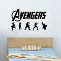 Adesivo in vinile The Avengers per la decorazione della parete della camera da letto del ragazzo