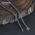 Collana vintage in argento sterling S925 per uomo e donna Collana stile punk Larghezza 3 mm Collana con catena popcorn Ornamento