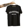Salvatore dal 1864 T Shirt donna Brothers Mystic Falls damomo Salvatore Print Tee Shirt donna