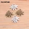PULCHRITUDE 16pcs 17*20mm Due Colori Del Sole Fiori Pendenti E Ciondoli del Pendente Della Collana di Monili Che Fanno Accessorio Uomo Donna Retro monili di stile