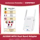 Ax3000/1800 wifi 6 repeater dual band 2.4 & 5ghz gigabit wireless extender 4 antenne wi-fi router