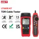 UNI T Tester per cavi di rete TDR UT685B KIT Localizzatore di cavi Lan Tester RJ45 RJ11 Rivelatore Cablaggio Display LCD Strumento di rete