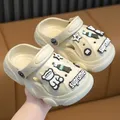 Children's Clogs For 3-10 Year Kids Sandals Cool Mules Outer Wear Summer Hole Shoes For Boys And