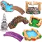 Micro decorazioni paesaggistiche giardino delle fate in miniatura fai da te resina mestiere prateria ponte piscina Pagoda bene accessori ornamento per la casa