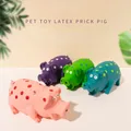 Squeaky Pig Dog Toy Durable Rubber Pig Squeaker Dog Puppy Chew Toys Latex Interactive Cute Toy for