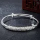 Hot new Noble Phoenix bangles 999 Sterling Silver cuff Bracelets for Women charm adjustable Jewelry