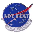 Not Flat We CHecked Enamel Pin Lapel Pin for Clothes Brooches on Backpack Briefcase Badge Jewelry