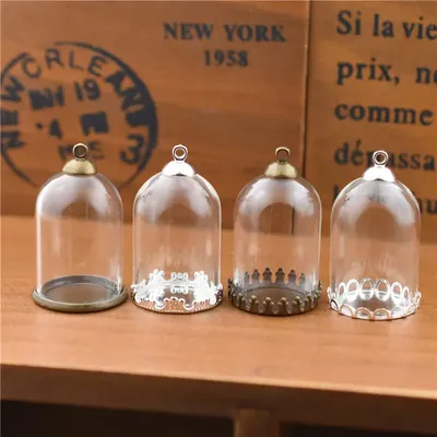 5set 30*20mm hohl glasrohr mit einstellung basis perlen kappe set keine füllstoff glas flasche glas