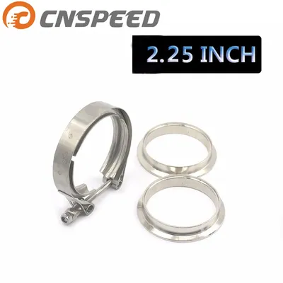 304 Stainless Steel 2“ 2.25"2.5" 3" V band Clamp 3" Inch V-band 2.5 3 Inch Exhaust Flange 76mm Turbo Exhaust Vband V Clamps Kits