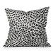 Angela Minca Dot lines black and white Throw Pillow