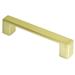 Contemporary 5.875-inch Nepoli Champagne Gold Finish Square Cabinet Bar Pull Handle - 1"