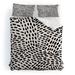 Angela Minca Dot lines black and white Duvet Cover + Pillow Sham(s)