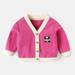 LYCAQL Baby Boy Clothes Toddler Children Kids Baby Boys Girls Cute Cartoon Animals Pullover Blouse Tops Cardigan Coat (Hot Pink 6-12 Months)