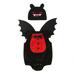 KDFJPTH Toddler Fall Outfits for Girls Baby Boys Bat Monster Soft Romper Jumpsuit with Wing Hat 3Pcs Children Clothes Sets