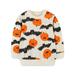 Toddler Infant Baby Girl Boy Halloween Outfit Pumpkin Sweatshirt Sweater Clothes 2-7T