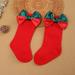 LYCAQL Baby Socks Winter Warm Long Socks for Toddlers Boys Girls Children Kids Socks Princess Socks Floor Socks Boot Socks (Red M )