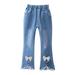 FRSASU Toddler Kids Sweet Boe Flared Pants Trousers Jeans Pants