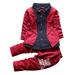 Bjutir Fall Winter Outfit Set For Kids 2Pcs Baby Boy Dress Clothes Toddler Outfits Tuxedo Formal Suits For Long Sleeve Shirt + Pants Set