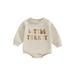 Newborn Baby Girl Boy Thanksgiving Romper Sweatshirt Turkey Bodysuit Infant Thanksgiving Clothes Outfit