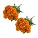 2PC Artificial Chrysanthemums Rustcolor Artificial Flower Bouquets Artificial Flowers Artificial Plants & Flowers Home Decor