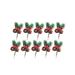 PRINxy 10Pcs Christmas Gift Box Envelope Decoration Accessories Christmas Pines Needle Decoration Artificial Flowers Christmas Decoration Ornaments Gift Box Decorati Multicolor