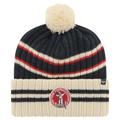 Men's '47 Navy/Cream New York Giants Legacy No Huddle Cuffed Knit Hat with Pom