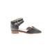 Jeffrey Campbell x UO Sandals: D'Orsay Stacked Heel Casual Black Solid Shoes - Women's Size 6 - Almond Toe