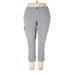 Sonoma Goods for Life Cargo Pants - High Rise Skinny Leg Boyfriend: Gray Bottoms - Women's Size 18